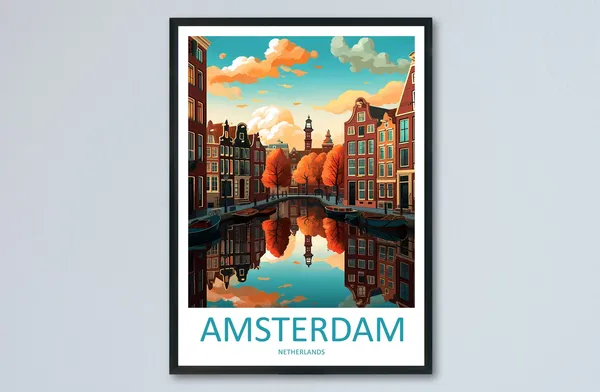 Amsterdam Gift Art Lovers Travel Poster