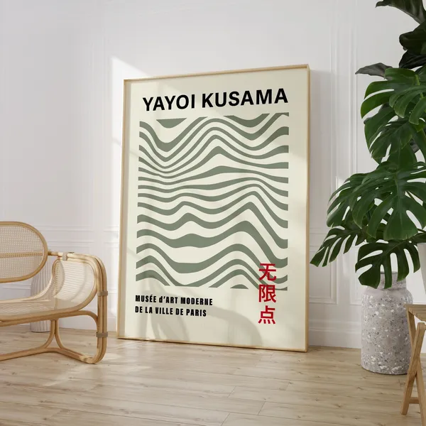 Yayoi Kusama Gallery Wall Art Poster Print