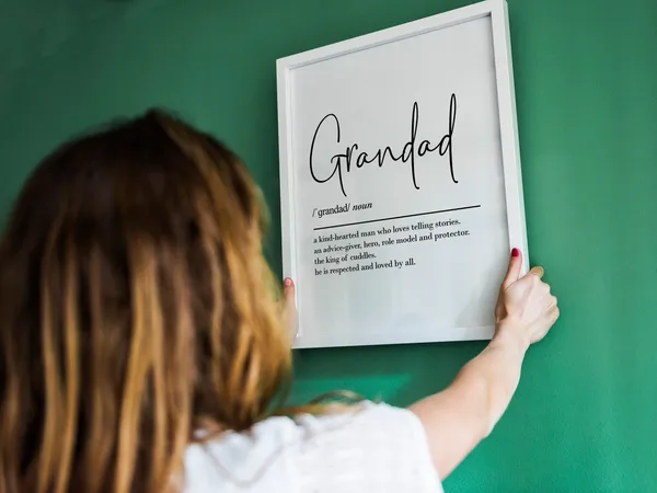 Grandad Definition Art Print, Birthday Gift