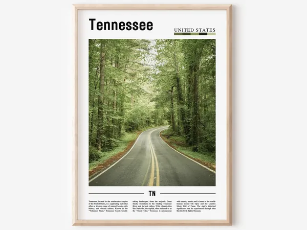 Tennessee Travel Poster, United States Wall Art