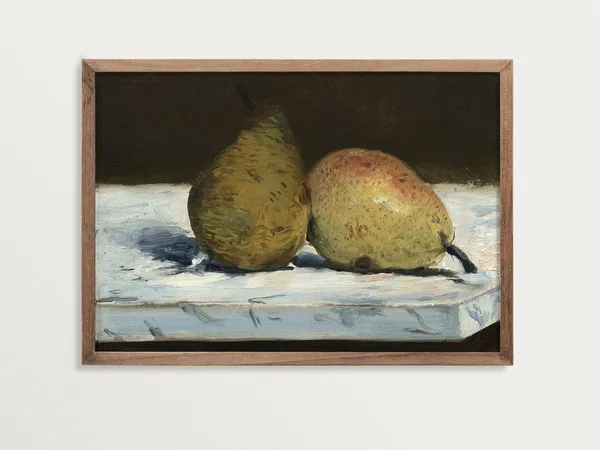 Manet Still Life of Pears, Vintage Fruit Art Print