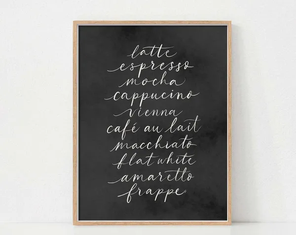 Coffee Bar Farmhouse Kitchen Art Print