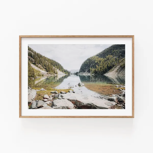 Nature Landscape Art Print, Modern Minimalist Poster