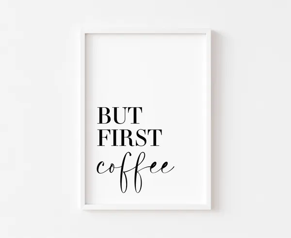 Coffee Poster Print, Kitchen Wall Art