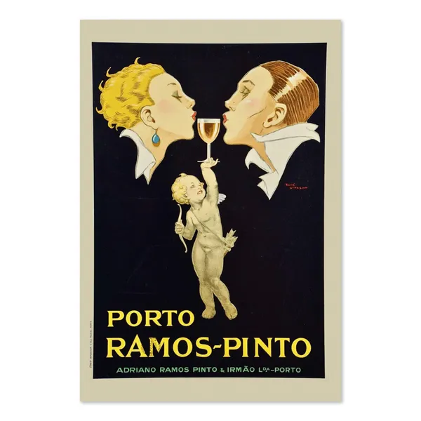 Porto Ramos Pinto 1920s Vintage Port Poster