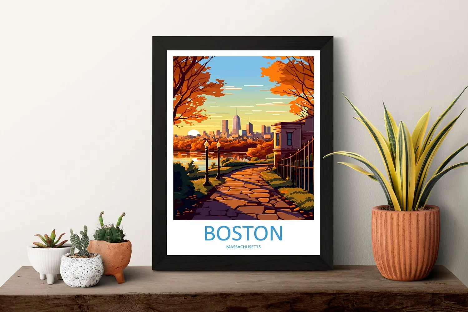 Boston Massachusetts Travel Poster - Image 3