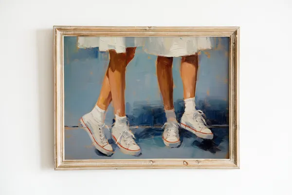 Preppy Print Retro Aesthetic Dorm Room Art