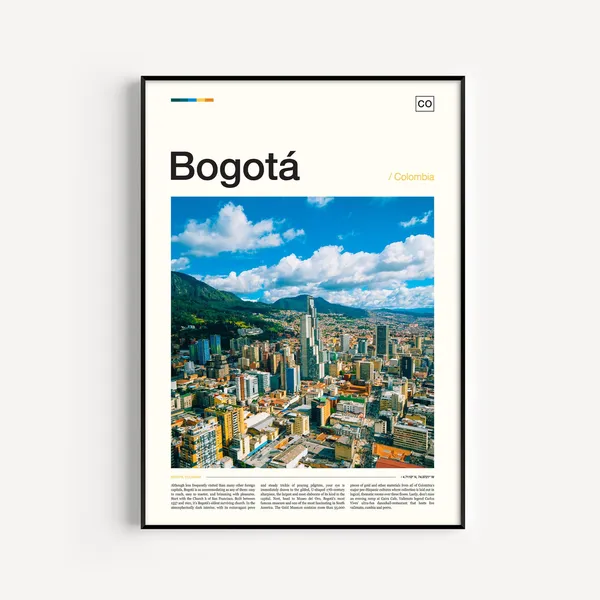 Bogota Colombia Wall Art Print