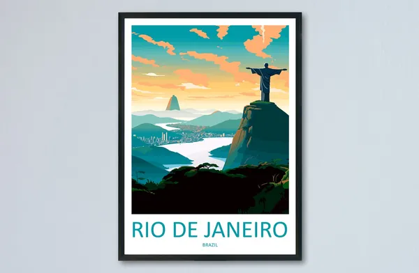 Rio De Janeiro Wall Hanging Art Print