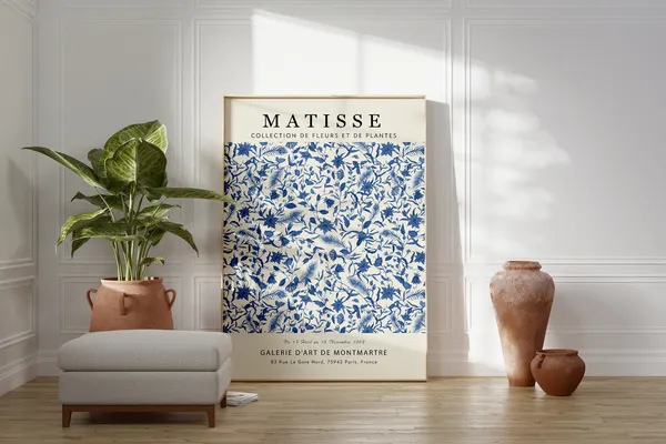 Matisse Flower Market Poster, Tokyo Botanical Print
