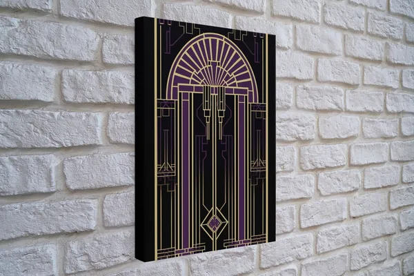Art Deco Stained Glass Abstract Wall Art Print