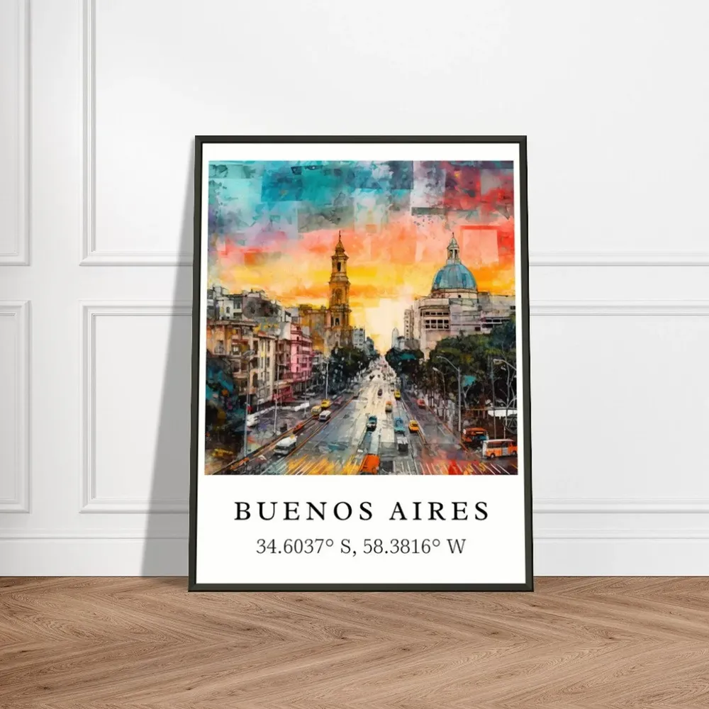 Buenos Aires Personalized Argentina Travel Poster - Image 2
