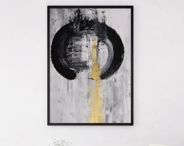 Black-Owned Abstract Painting, Halloween Wall Art