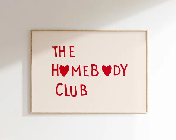 The Homebody Club Trendy Decor Poster Print