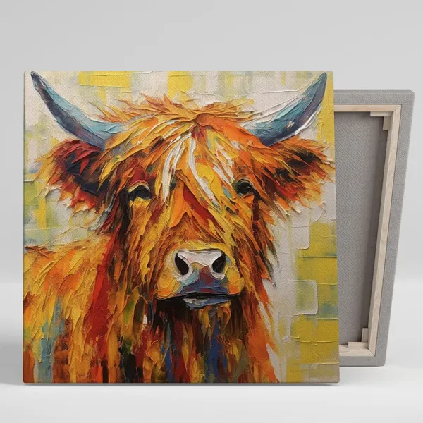 Highland Cow Wall Decor, Animal Artwork Poster