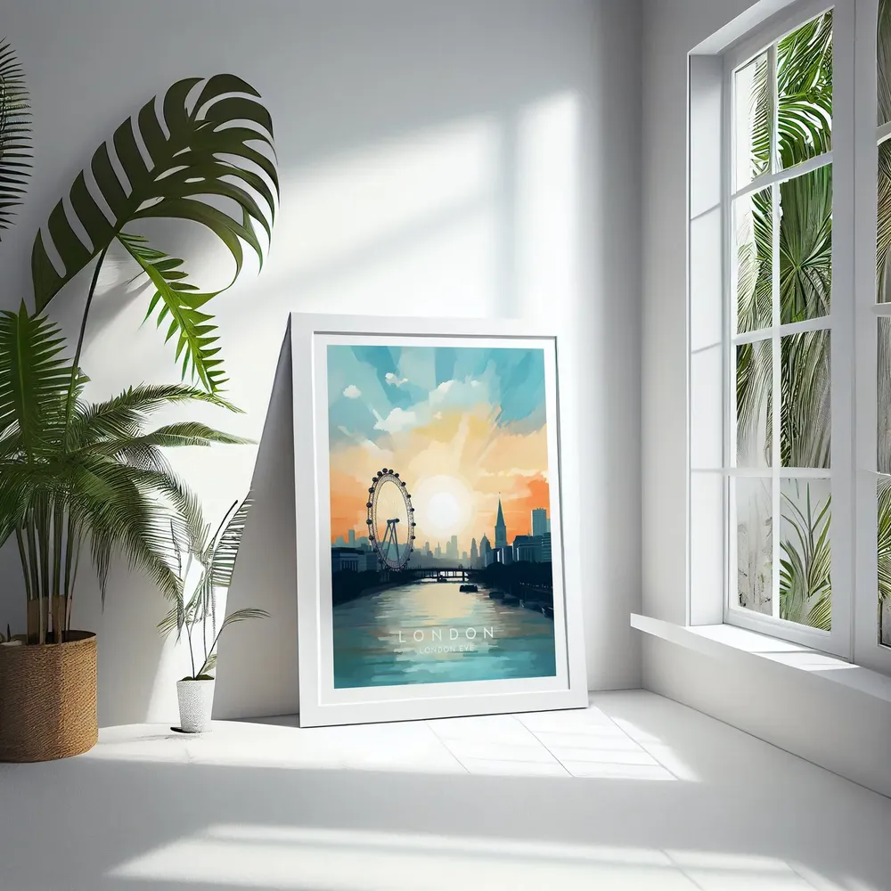 London Eye, England Travel Poster - Image 4