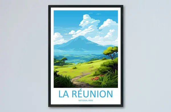 La Reunion National Park Travel Poster, France