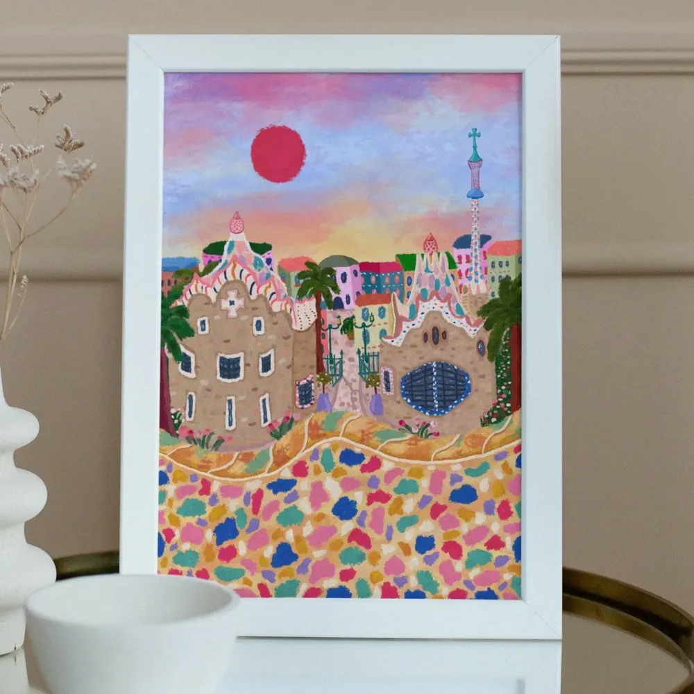 Barcelona Travel Poster, Spain Wall Art - Image 5