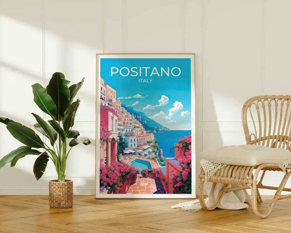 Positano Wall Art Italy Poster - Image 2