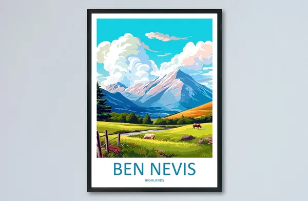 Ben Nevis Home Decor Travel Poster