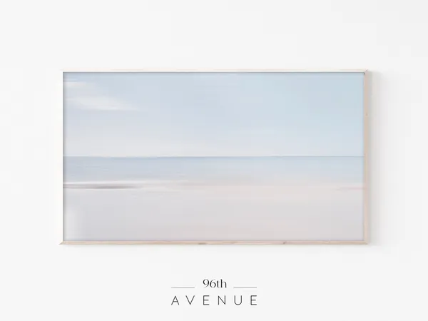 Coastal Beach Ocean TV Art, Wall Art Print