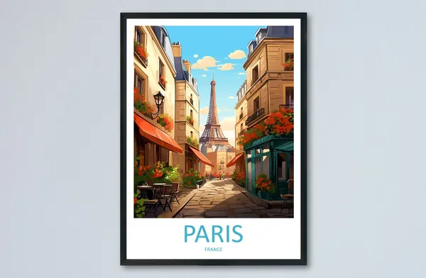Paris Travel Print France Gift Art Print