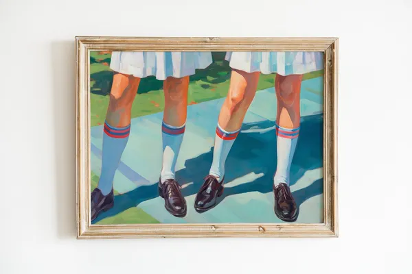Retro Girly Preppy Light Academia Art Print