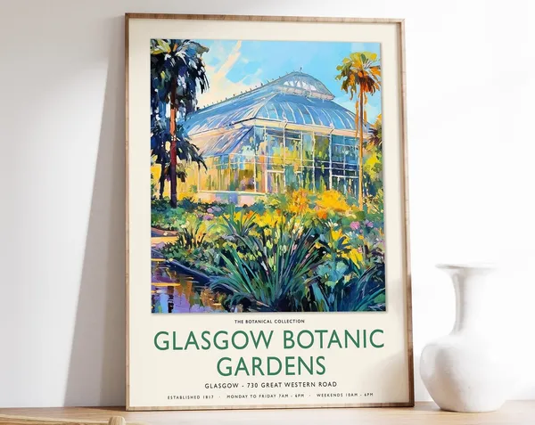 William Morris Glasgow Botanical Gardens Art Print