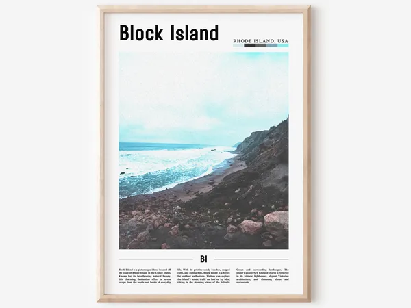 Block Island Travel Poster, United States