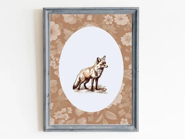 Fox Vintage Travel Poster