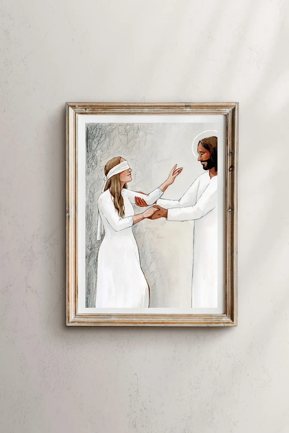 He Sees Everything I Cannot, Jesus Christ Art Print
