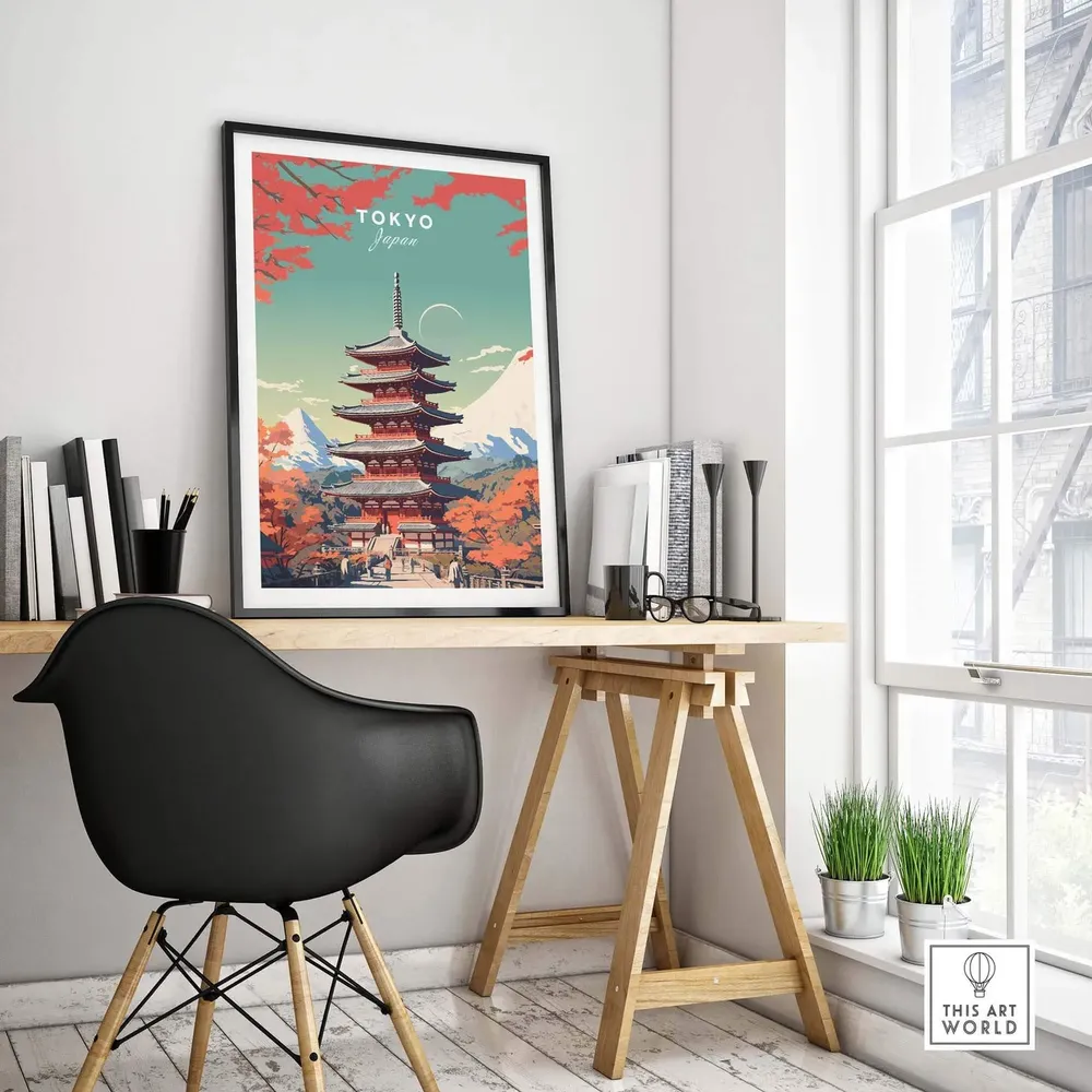 Tokyo Japan Birthday Present Art Print - Image 4