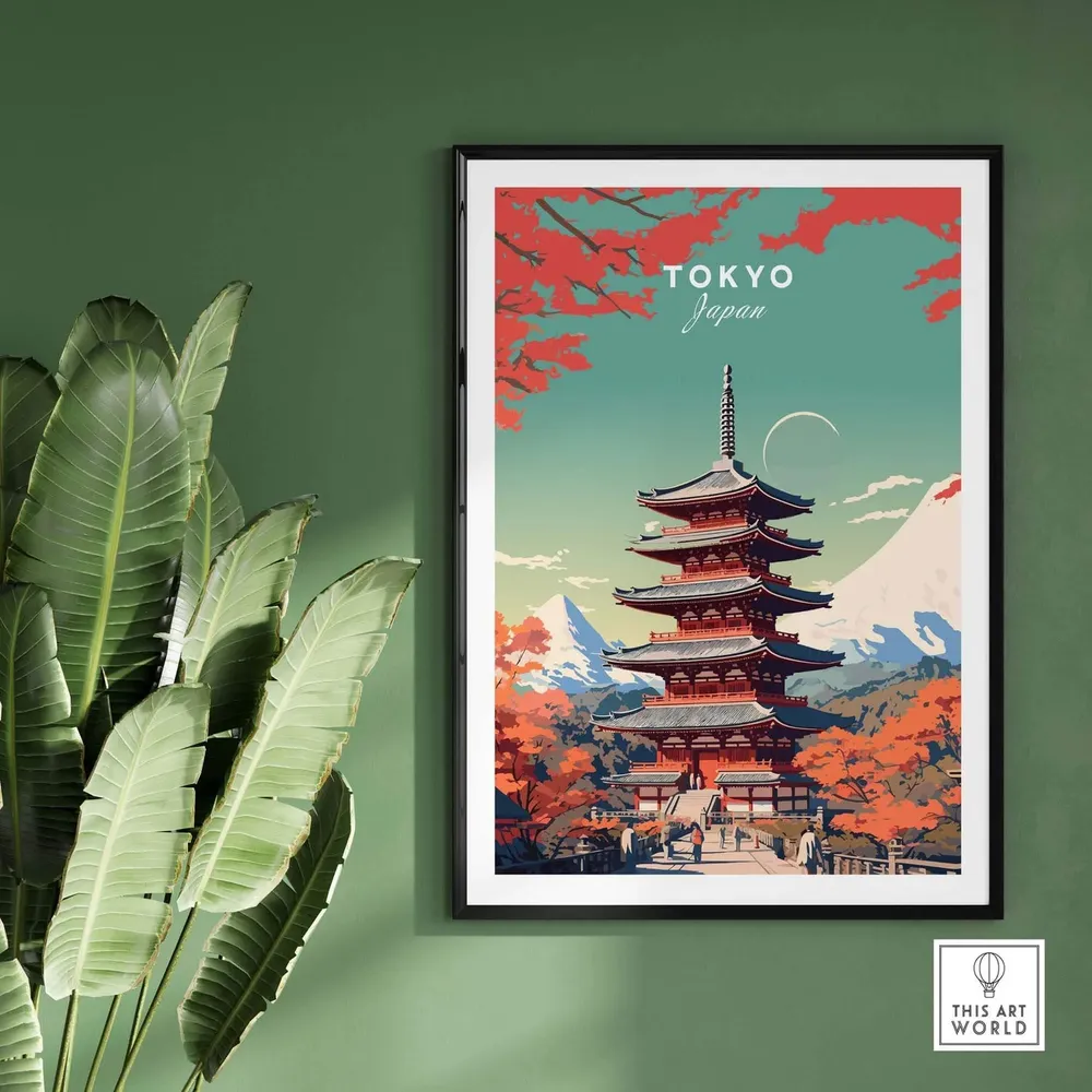 Tokyo Japan Birthday Present Art Print - Image 2