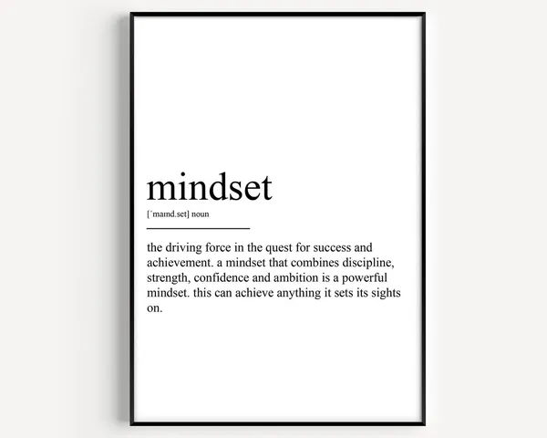 Mindset Definition Art Print