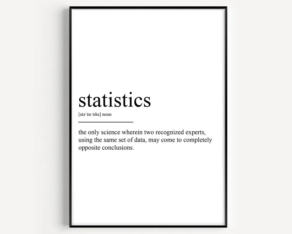 Statistics Definition Poster