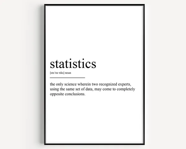 Statistics Definition Poster