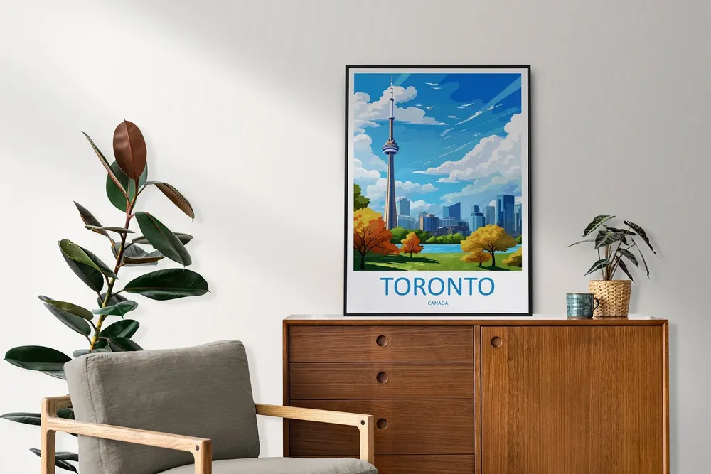 Toronto Travel Home Decor Art Print - Image 2