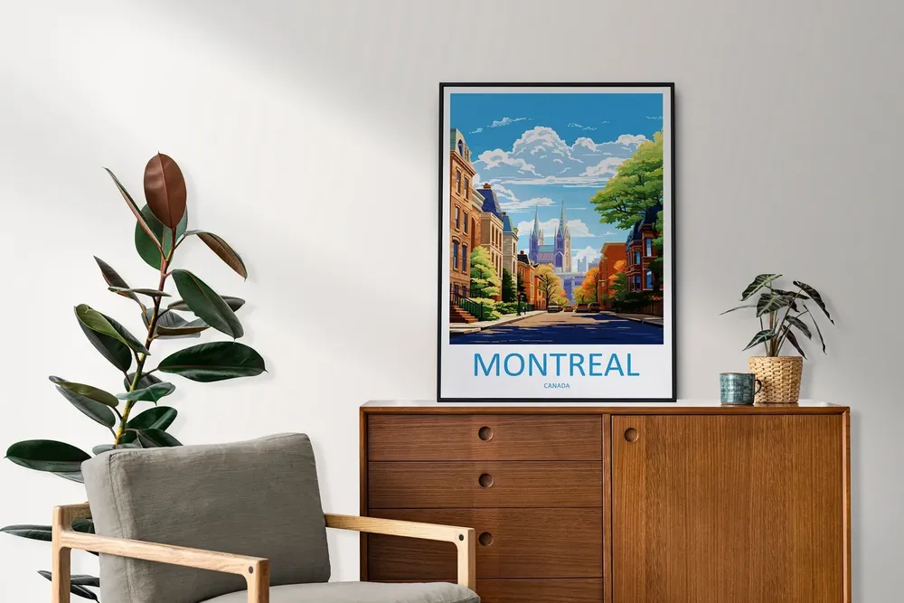 Montreal Gift Art Lovers Travel Poster - Image 2
