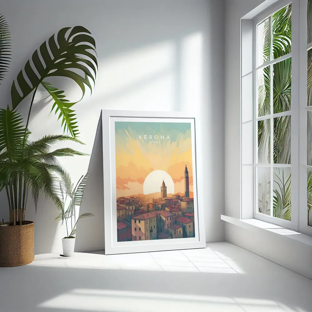 Verona Travel Poster, Italy Place Print - Image 4