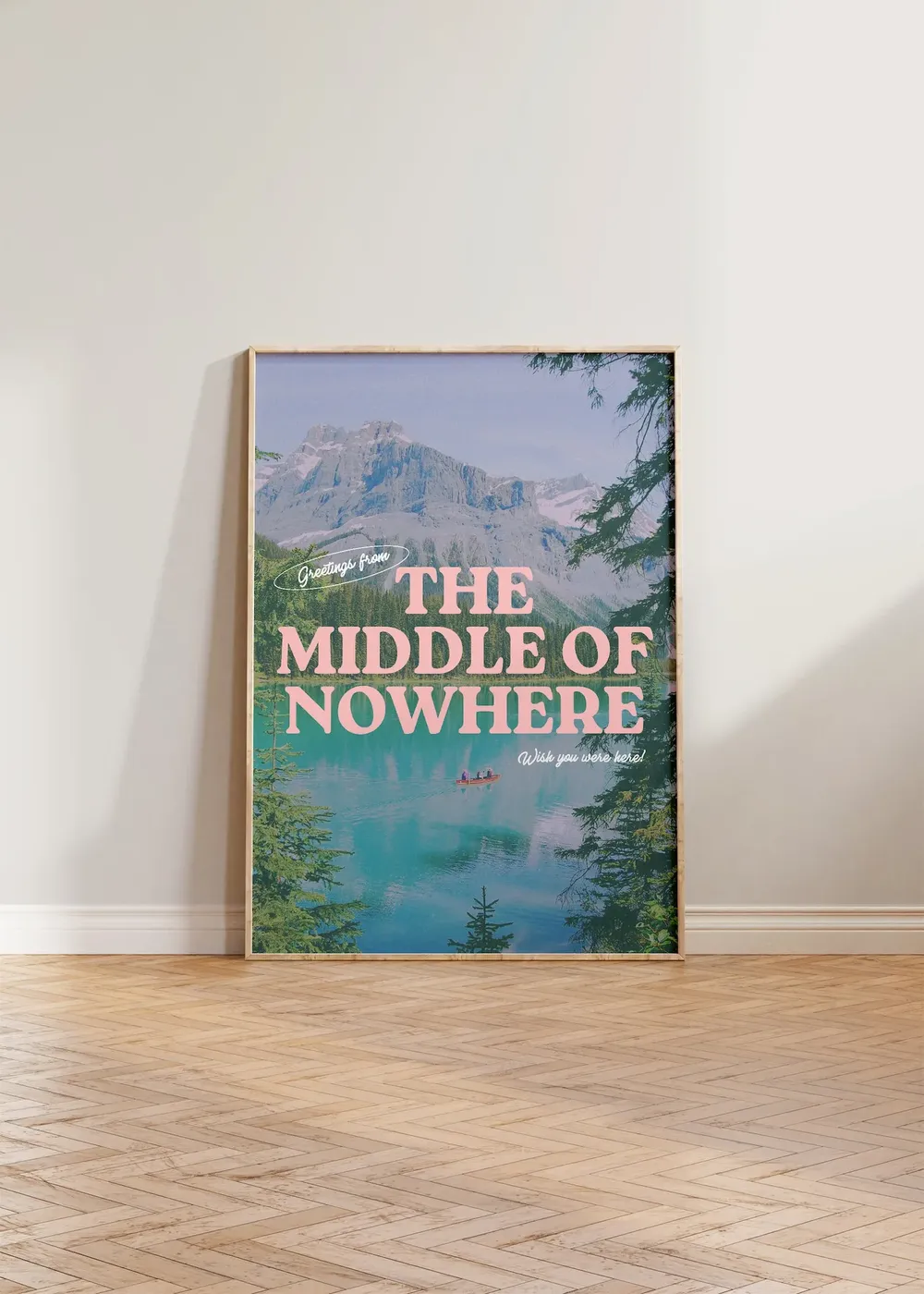 Retro Vintage Landscape Travel Poster Art Print