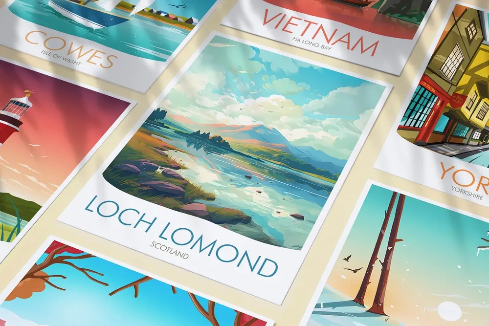 Loch Lomond Scotland Travel Poster - Image 3