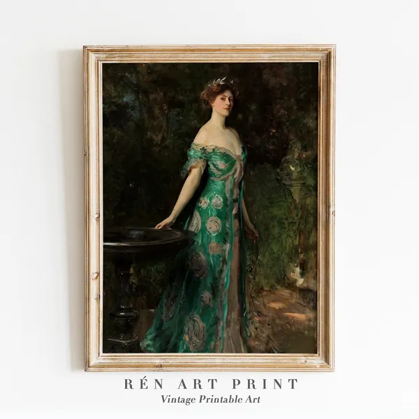 Victorian Woman Vintage Lady Portrait Art Print