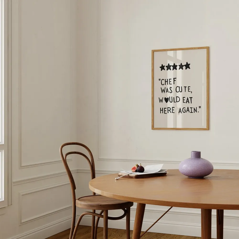 Minimalist Heart Kitchen Wall Art Print - Image 2