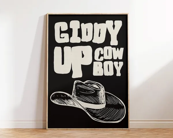Cowboy Hat Wild West Art Print