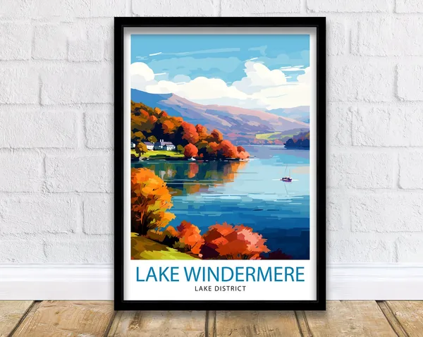 Lake Windermere Lake District Art Print