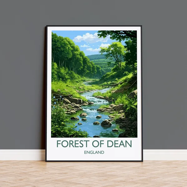 Forest Of Dean Travel Poster, England Travel Art