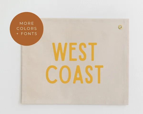 West Coast Banner Boho Beach Nursery Decor Art Print