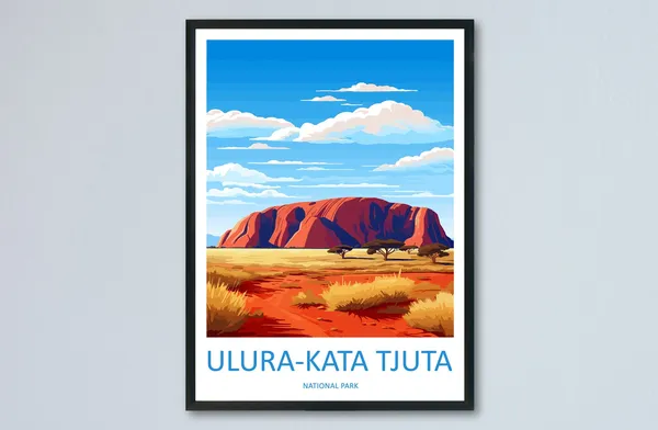 Uluru Kata Tjuta National Park Travel Poster