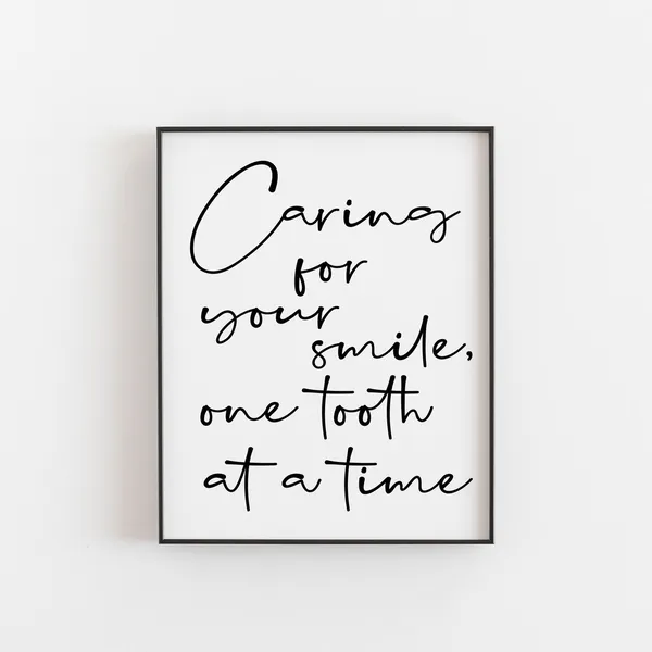 Dentist Art Quote Gift for Dentists, Office Decor