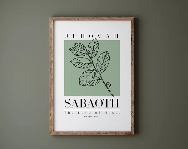 Jehovah Sabaoth The Lord Of Hosts Psalm 46:7 Print